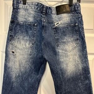 Vintage Southpole Jeans Mens‎ 32x32 Blue Medium Wash Slight Taper Distressed